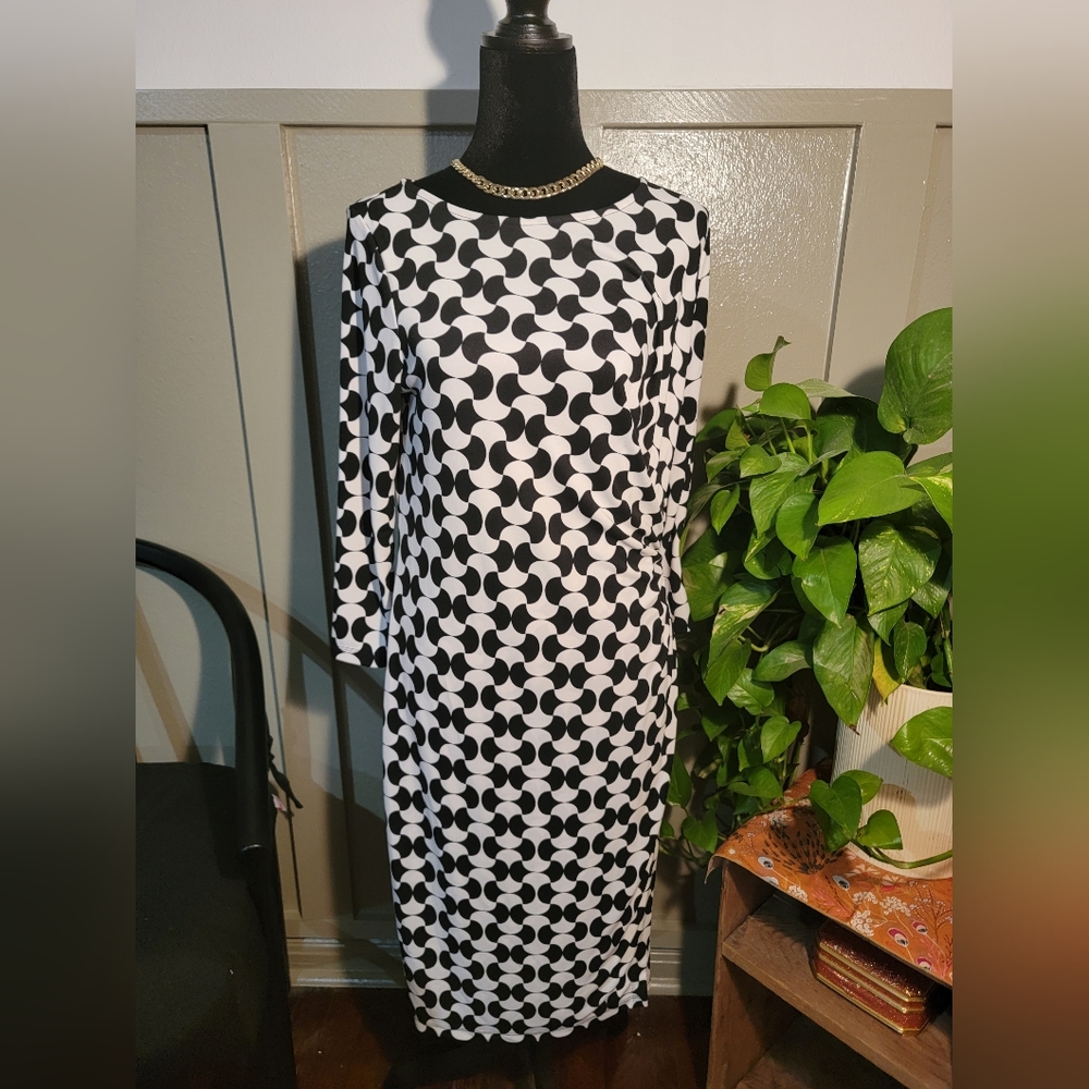 Black and white Talbotts dress